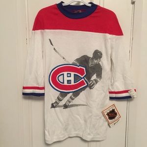 New Vintage Montreal Canadiens NHL Hockey Youth Shirt (Size Medium / 10/12)